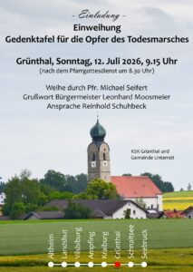 Einweihung Gedenktafel Todesmarsch (Abb.: KSK Grünthal)